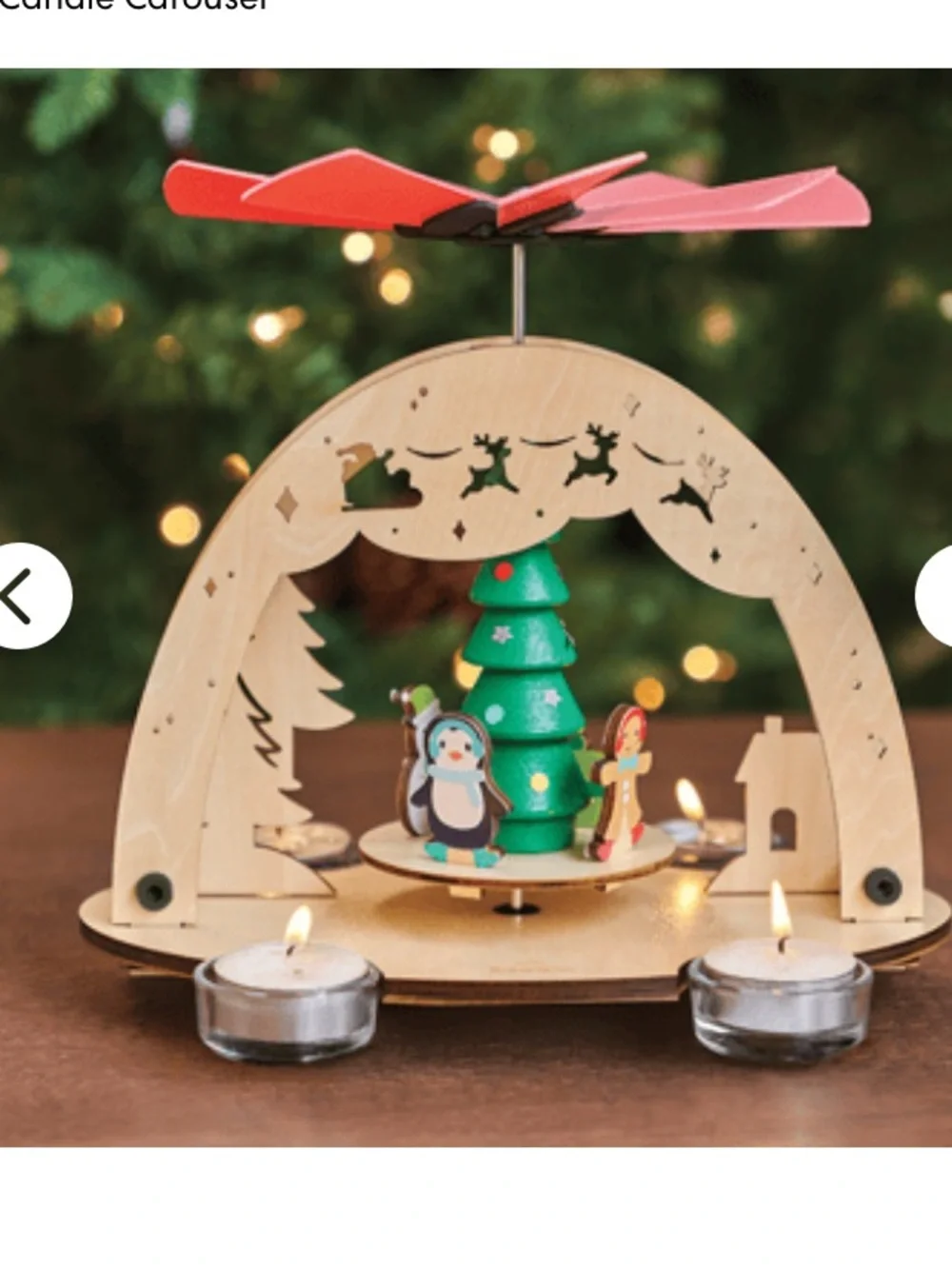 KiwiCo Craft Christmas Candle Carousel  Make it Yourself Engineering New